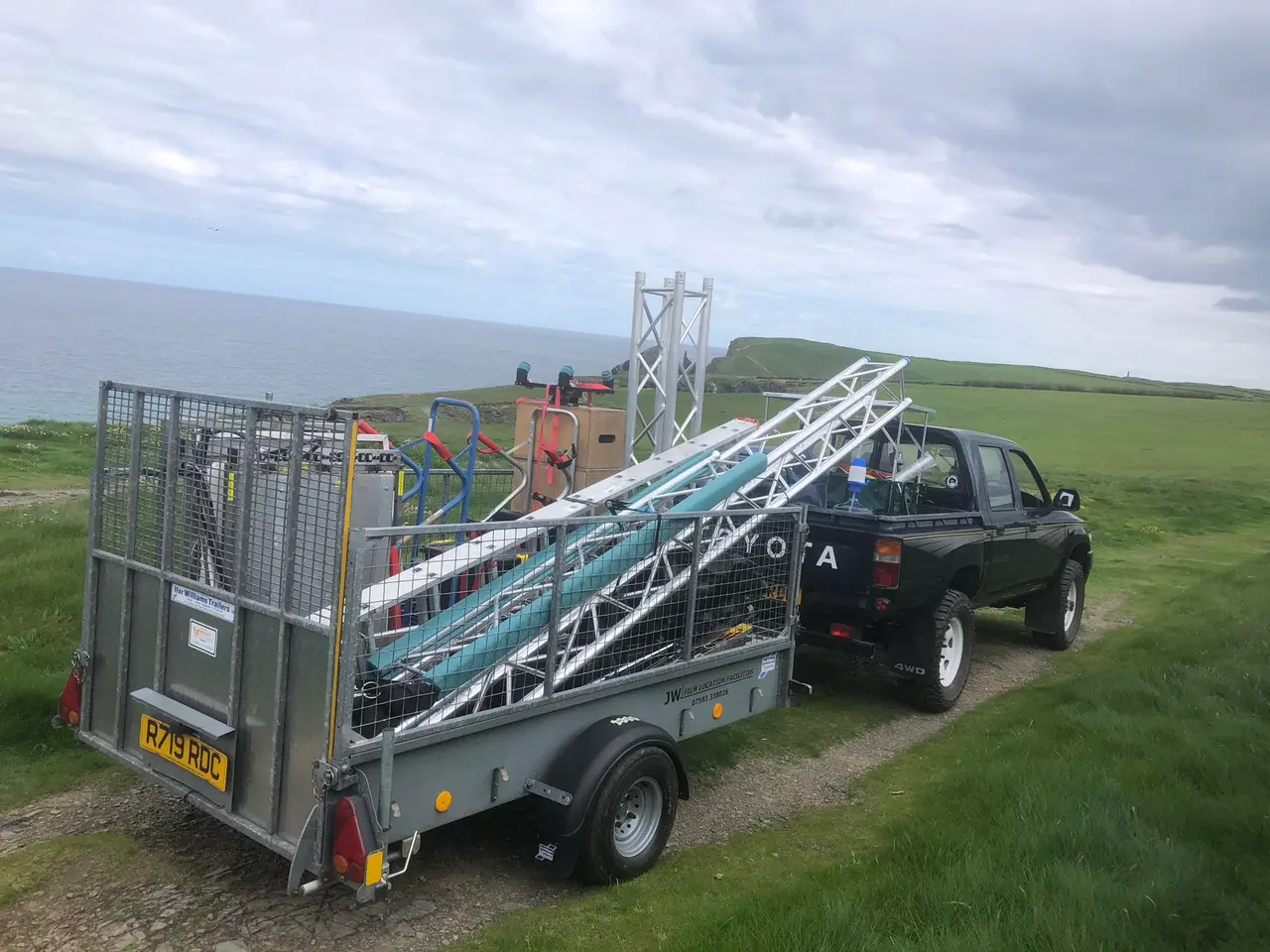 4x4 Pickup trailer ramp detail