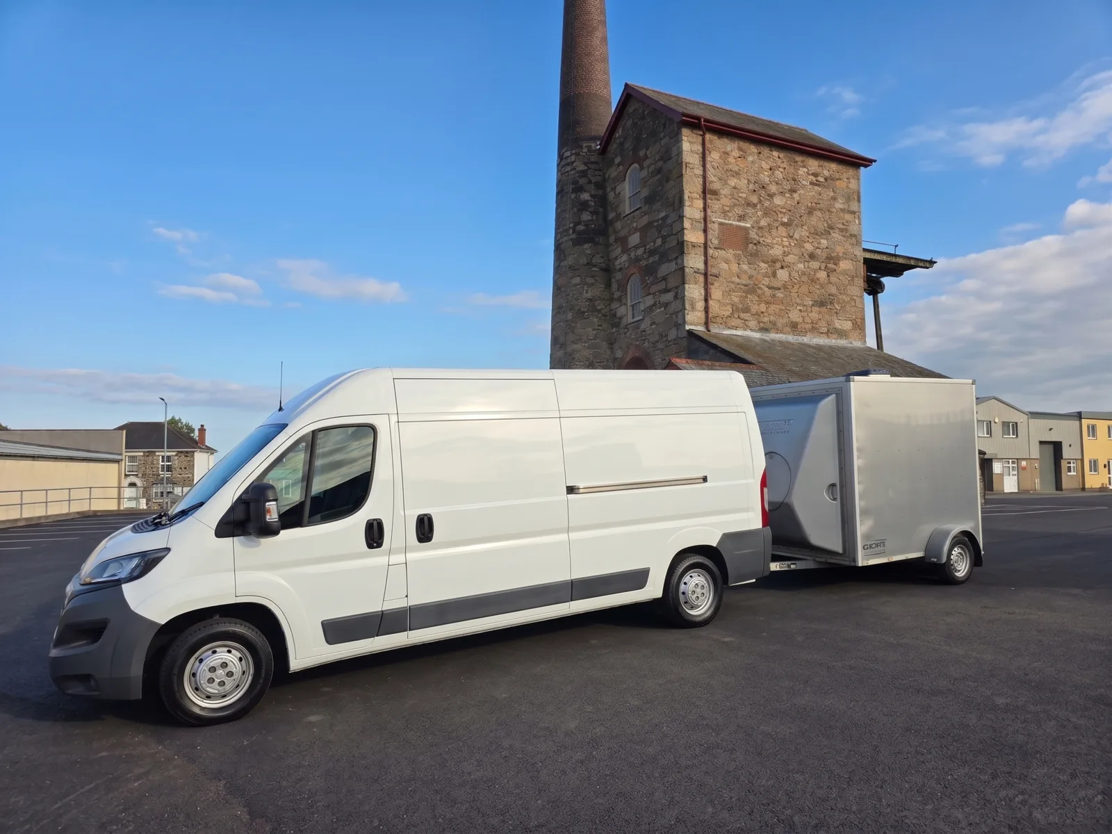 Salt Wind Catering's self-contained unit-base mobile kitchen — van and enclosed trailer in Cornwall